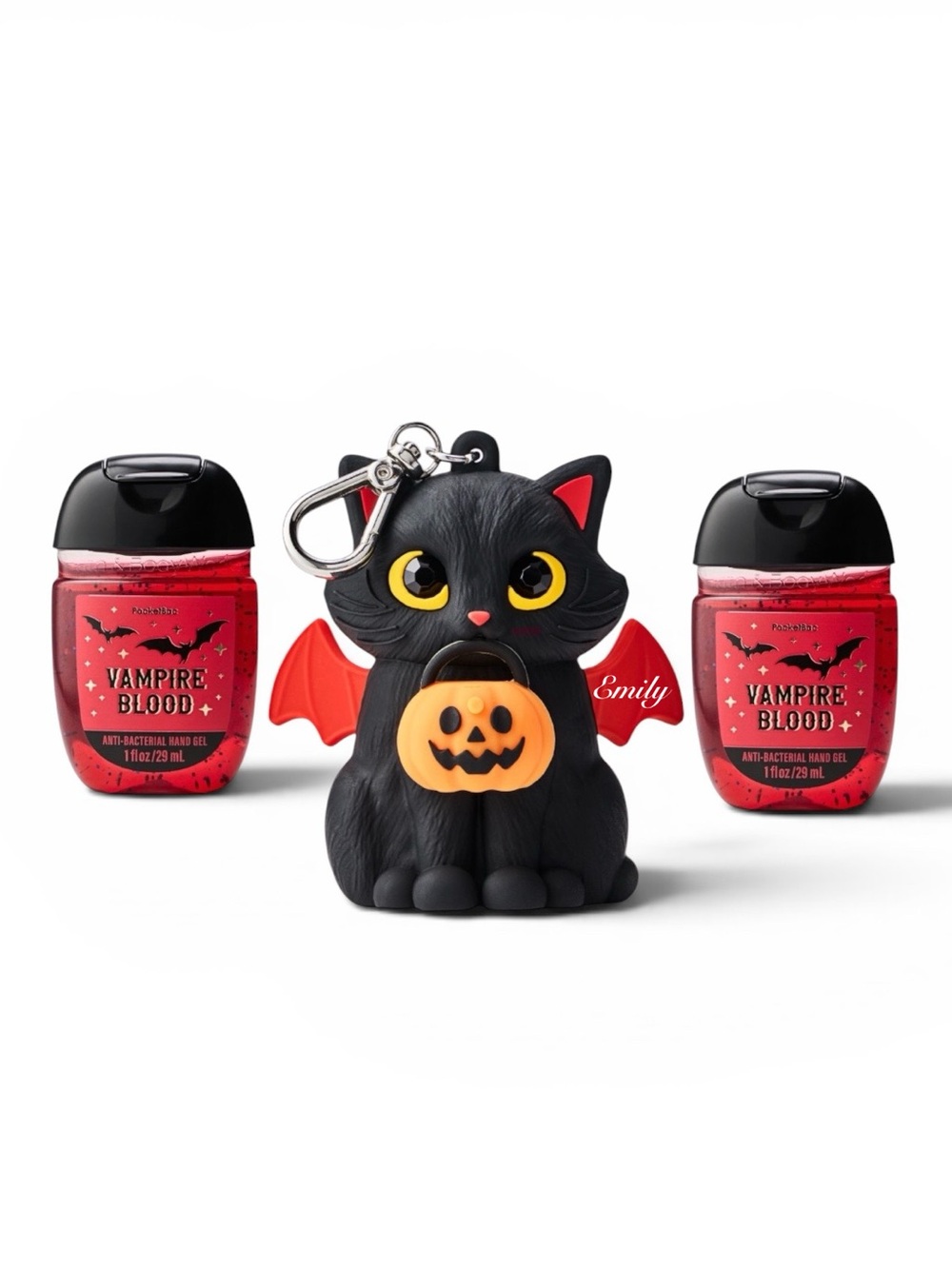 Bath & Body Works Halloween Black Cat Light-up PocketBac Holder Set